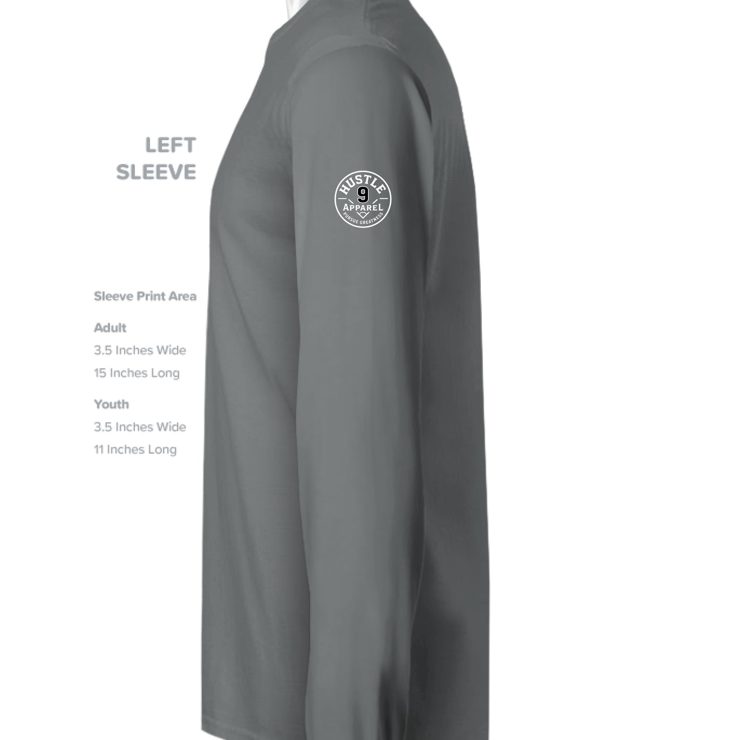 Dark Grey Hthr - SLEEVE_LEFT