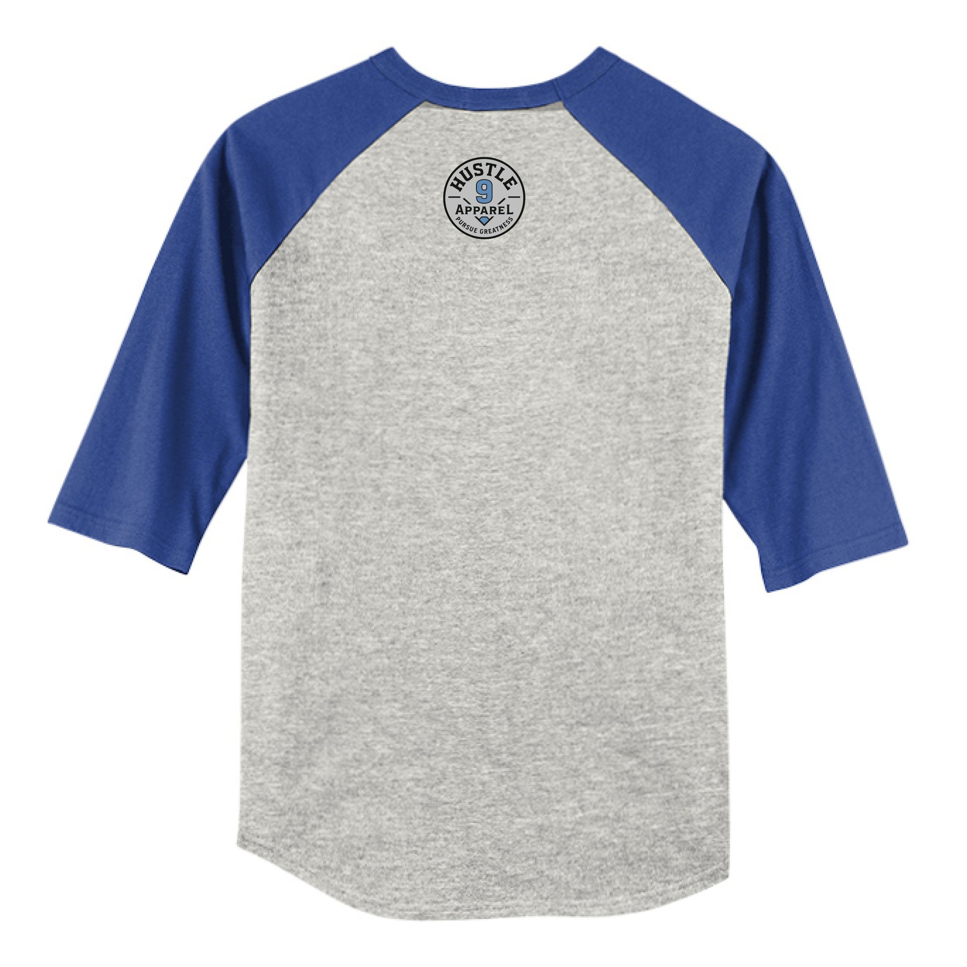 HEATHER GREY / ROYAL - BACK